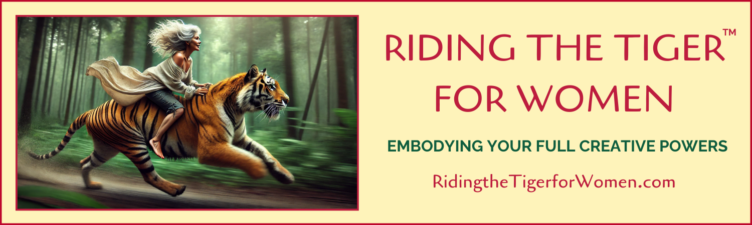 Woman Riding a Tiger, logo image
